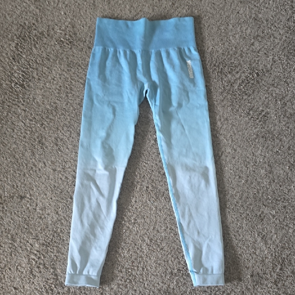 Gymshark WOMENS ADAPT LEGGINGS OMBRE Sky Blue Ombre Leggings